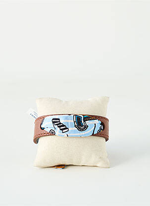Bracelet matériaux cuir marron MALFROY femme
