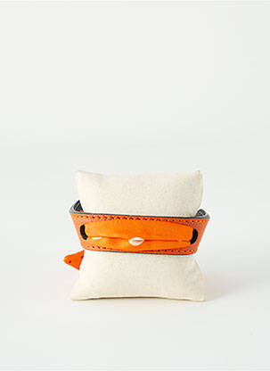 Bracelet matériaux cuir orange MALFROY femme