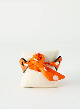 Bracelet matériaux cuir orange MALFROY femme