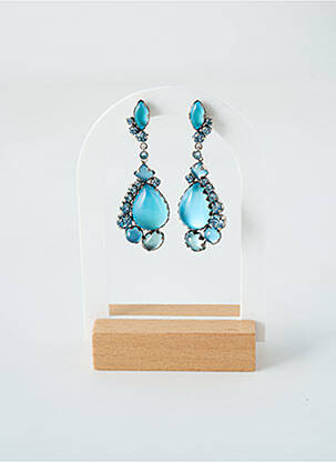 Boucles d’oreilles bleu KONPLOTT pour femme