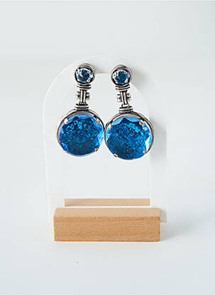 Boucles d’oreilles bleu KONPLOTT pour femme