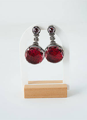 Boucles d’oreilles rouge KONPLOTT pour femme