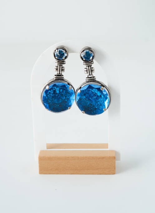 Boucles d’oreilles bleu KONPLOTT pour femme