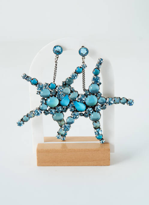 Boucles d’oreilles bleu KONPLOTT pour femme