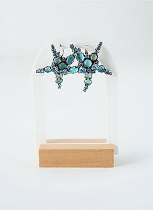 Boucles d’oreilles bleu KONPLOTT pour femme