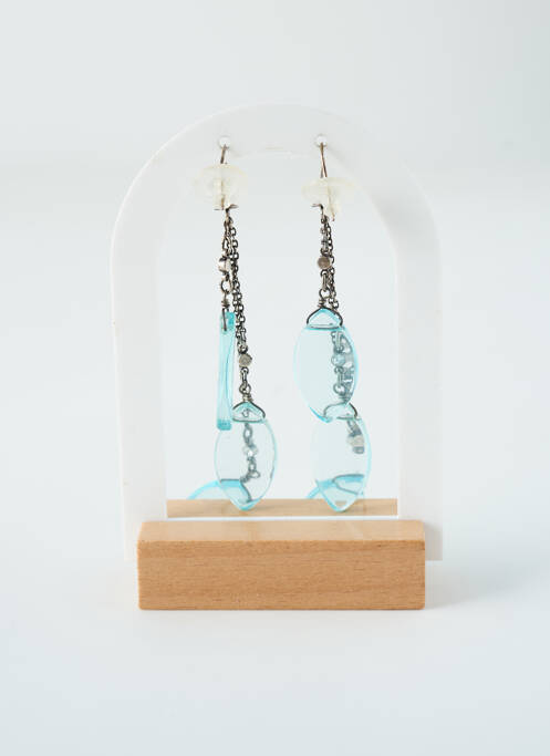 Boucles d’oreilles bleu KONPLOTT pour femme