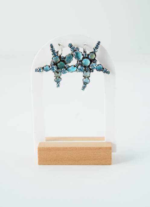 Boucles d’oreilles bleu KONPLOTT pour femme