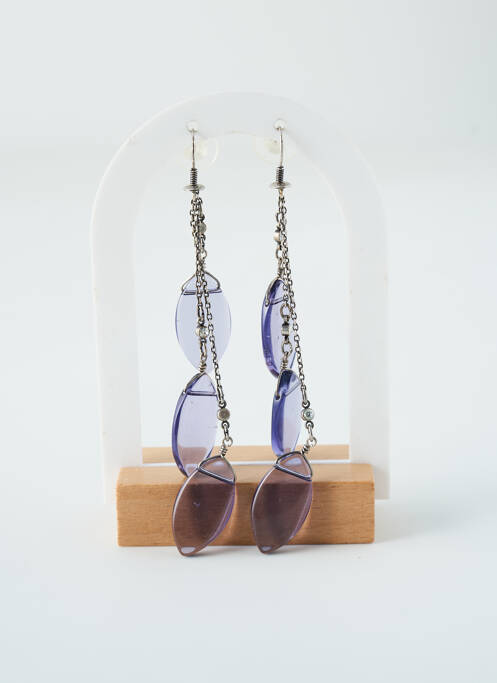 Boucles d’oreilles violet KONPLOTT pour femme