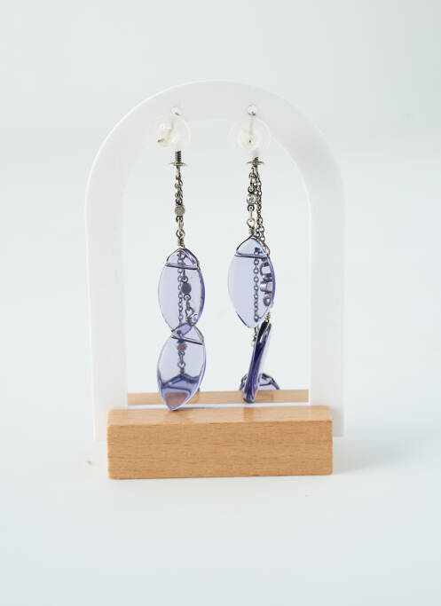 Boucles d’oreilles violet KONPLOTT pour femme