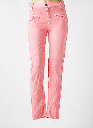 Pantalon slim taille normale taille normale rose FIVE femme