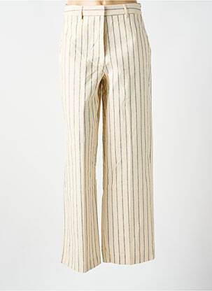 Pantalon droit poches beige SELECTED femme