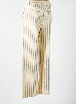 Pantalon droit poches beige SELECTED femme
