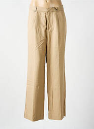 Pantalon large tissage popeline taille normale beige SCOTCH & SODA femme