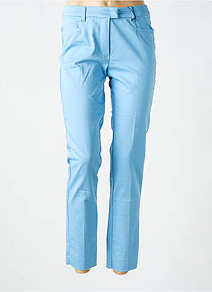 Pantalon chino tissage popeline taille normale bleu BETTY BARCLAY femme