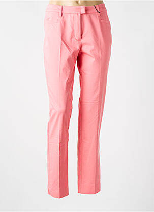 Pantalon chino tissage popeline taille normale rose BETTY BARCLAY femme