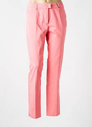 Pantalon chino tissage popeline taille normale rose BETTY BARCLAY femme