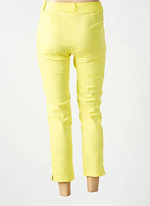 Pantalon 7/8 stretch taille normale jaune ANONYME DESIGNERS femme