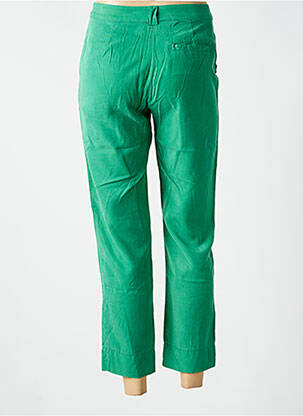 Pantalon 7/8 tissage popeline taille normale vert NICE THINGS femme