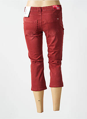 Pantacourt stretch taille basse rouge STREET ONE femme