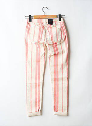 Pantalon 7/8 stretch taille basse rose SCOTCH & SODA femme