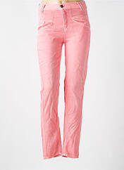 Pantalon slim rose FIVE pour femme seconde vue