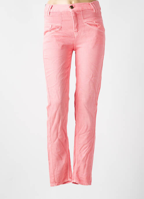 Pantalon slim taille normale taille normale rose FIVE femme