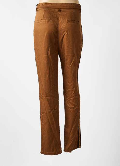 Pantalon chino marron LA PETITE ETOILE pour femme