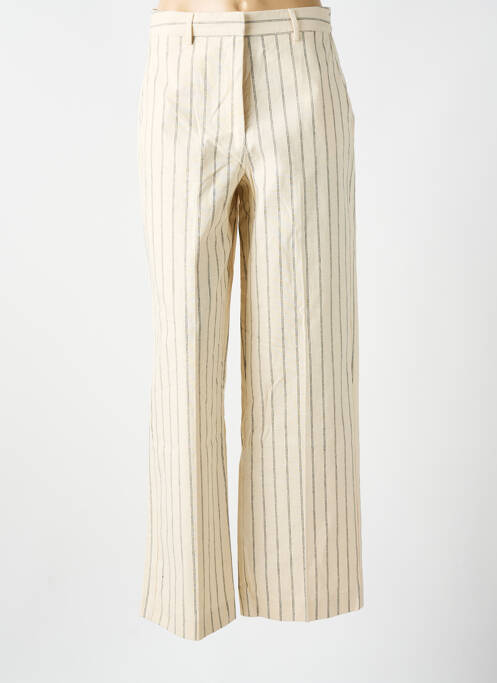 Pantalon droit beige SELECTED pour femme