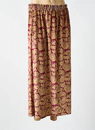 Jupe longue imprimé fantaisie rouge HOD femme