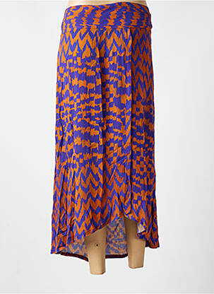 Jupe longue imprimé fantaisie violet LA PETITE FRANCAISE femme