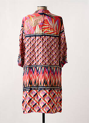 Robe mi-longue coupe fluide manches 3/4 orange BETTY BARCLAY femme