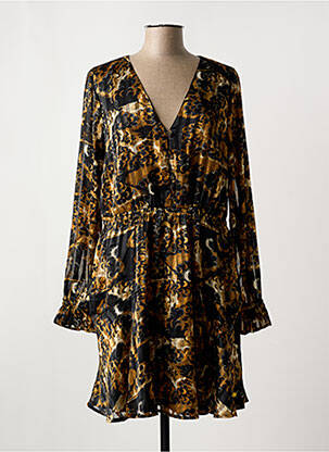Robe courte manches longues manches longues noir SCOTCH & SODA femme