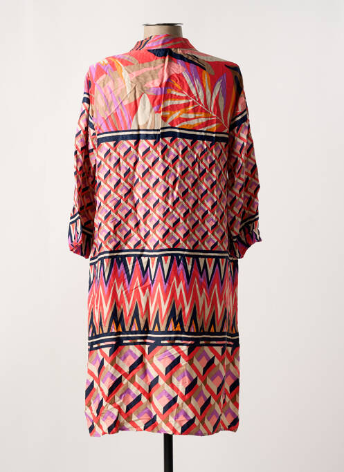 Robe mi-longue coupe fluide manches 3/4 orange BETTY BARCLAY femme