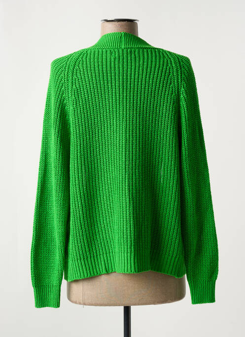 Gilet manches longues vert SIGNE NATURE pour femme