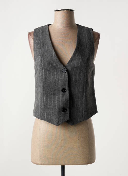 Gilet sans manche gris GRACE & MILA pour femme