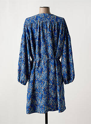 Robe courte manches longues manches longues bleu RUE MAZARINE femme