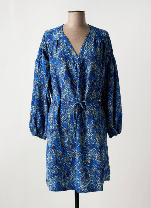 Robe courte bleu RUE MAZARINE pour femme