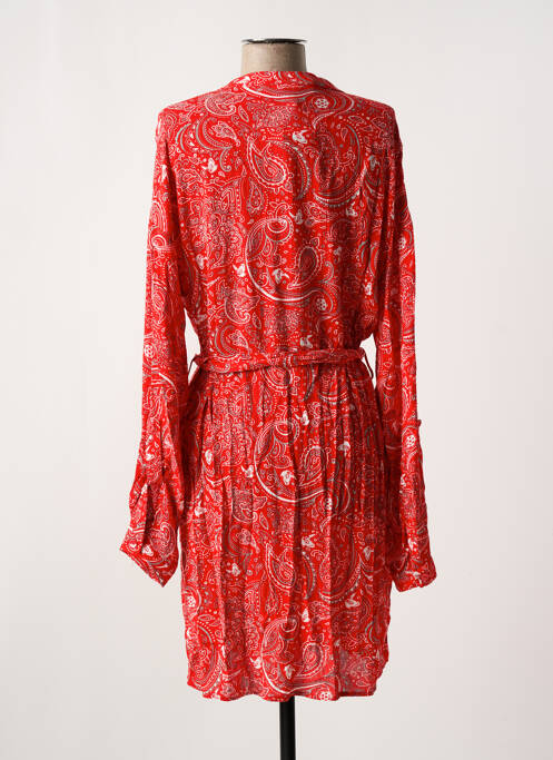 Robe mi-longue rouge VILA pour femme