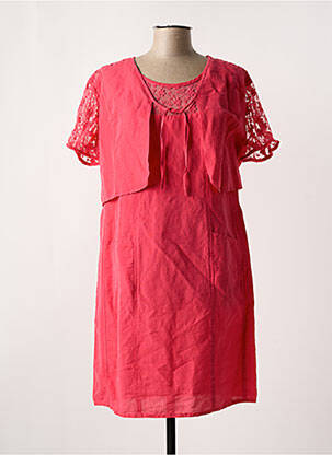 Ensemble robe tissage crêpe rouge JAC JAC femme