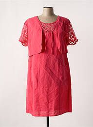 Ensemble robe tissage crêpe rouge JAC JAC femme