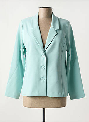 Blazer coupe cintrée bleu GEVANA femme