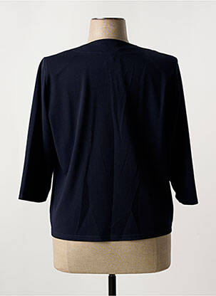 Veste casual epaulette bleu GEVANA femme
