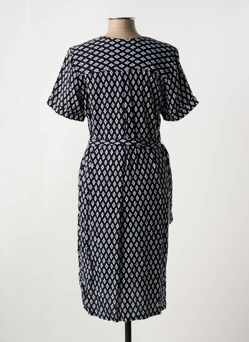 Robe mi-longue manches courtes manches courtes noir CONCEPT K femme