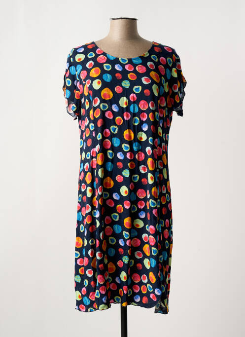 Robe mi-longue bleu GEVANA pour femme