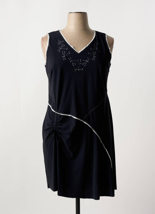 Robe mi-longue noir CLAUDE DE SAIVRE pour femme