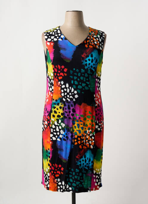 Robe mi-longue noir GEVANA pour femme