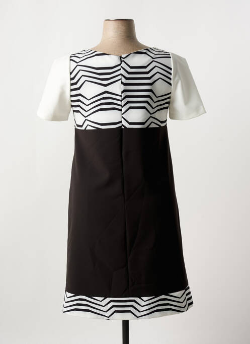 Robe mi-longue noir QUATRE VINGT JOURS pour femme