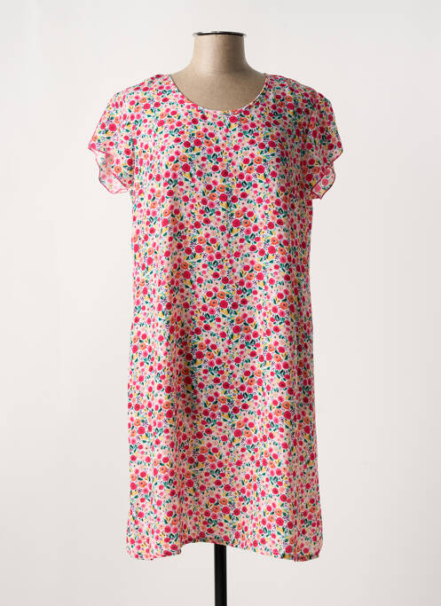 Robe mi-longue rouge GEVANA pour femme