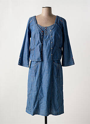 Ensemble robe type de veste casual bleu JAC JAC femme