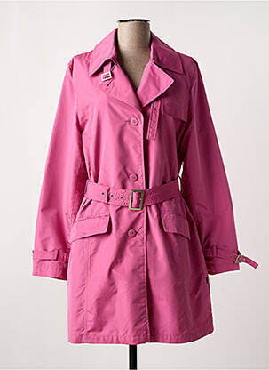 Trench poches sans capuche rose BURETTI femme